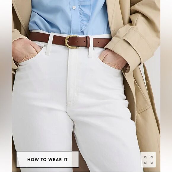 J. Crew Slim boyfriend jean in white* - Picture 4 of 7